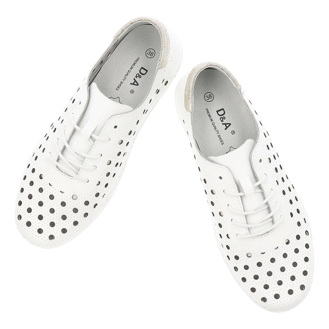 Poltopánky S.BARSKI - LR51-644 White/Gold