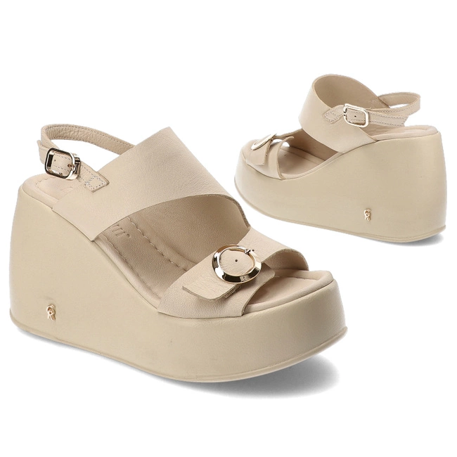 Sandále Carinii - B6441_-491-000-000-000 Beż