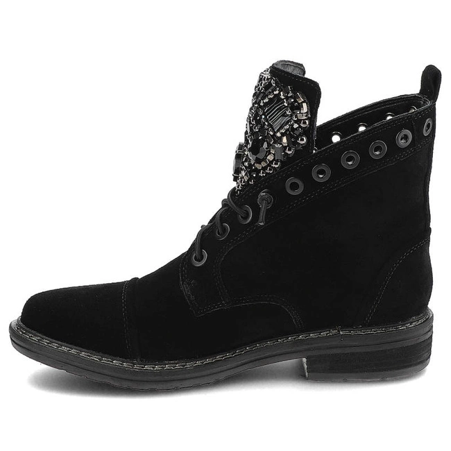 Členkové Topánky Alma en Pena - I22300 Crosta Black