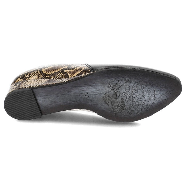 Lodičky Maciejka - 01995-32/00-1 Czarny/Beż Boa