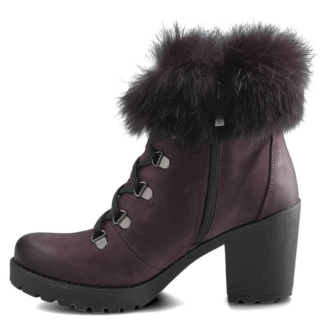 Členkové Topánky Lemar - 60178 S.Burgund/Królik