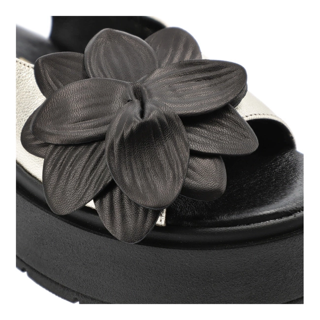 Sandále CHEBELLO - 4645_-046-000-PSK-S370 Złoty/Czarny