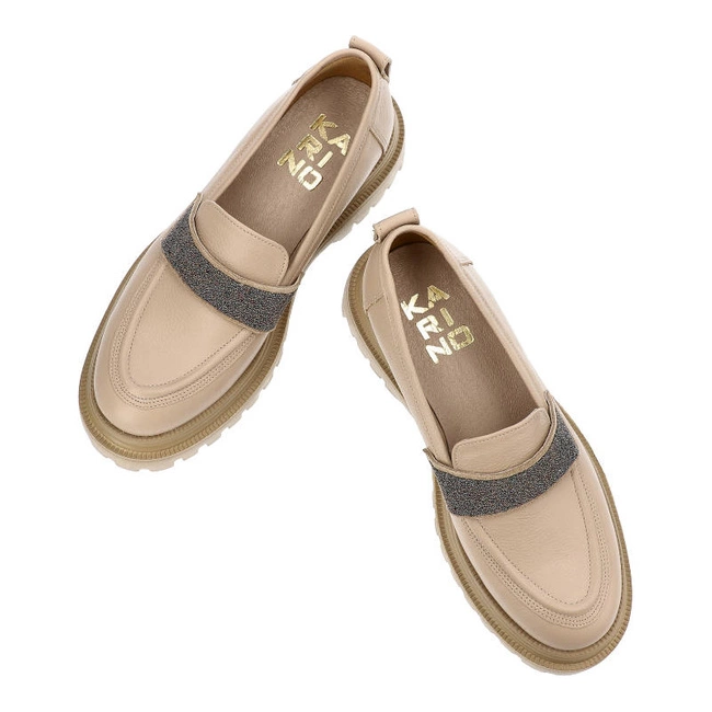 Mókazíny Karino - 4881/001-P Beż/Lico