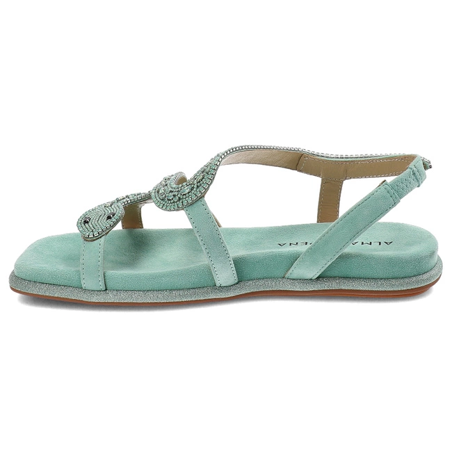 Sandále Alma en Pena - V240850 Suede Mint