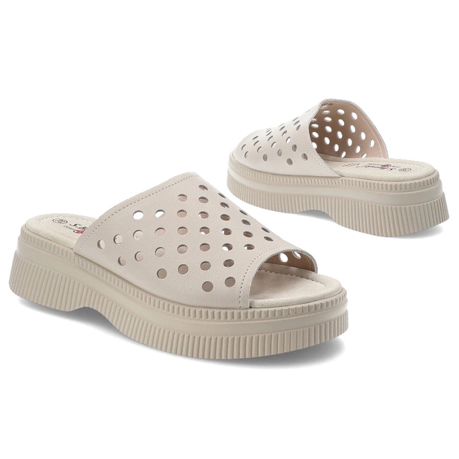 Šľapky S.BARSKI - LR51-537 Beige