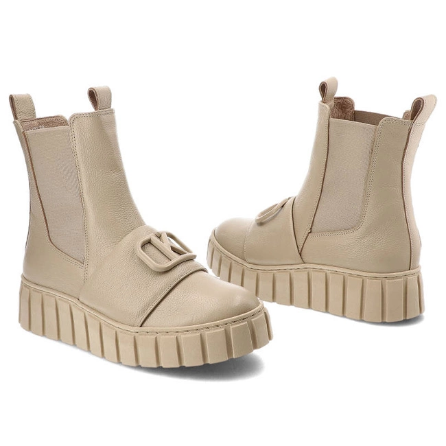Členkové Topánky Karino - 4470/001-F Beż/Lico