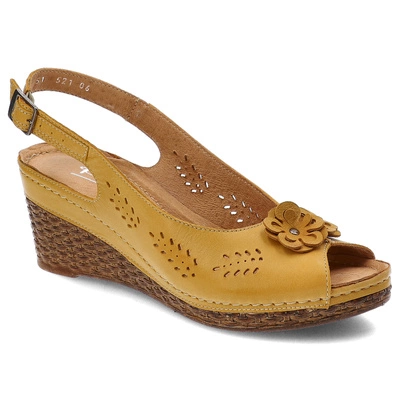 Sandále Pollonus - 5-1521-006 Żółty