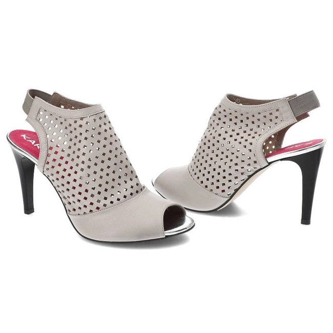 Sandále Karino - 1590/078-P Szary/Beżowy