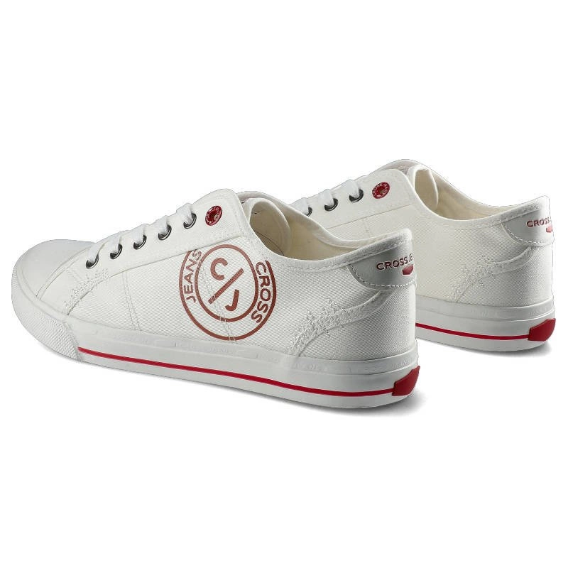 Plátenky Cross Jeans - DD1R4034 Biały