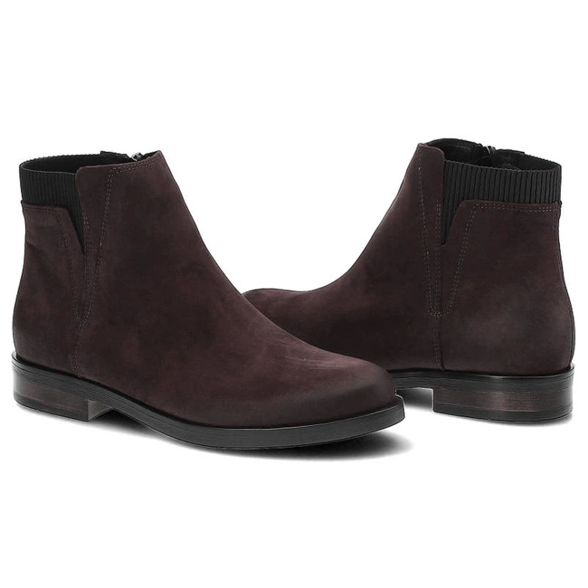 Členkové Topánky Gamis - 3530 Bordo Nubuk