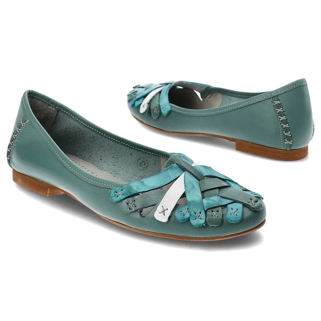Baleríny Maciejka - 01358-36/00-0 Turkusowy