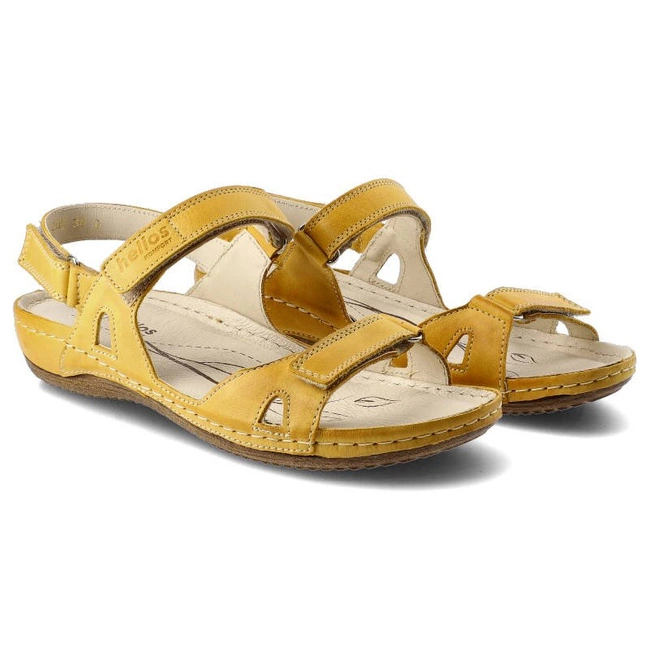 Sandále Helios - 205 Żółty