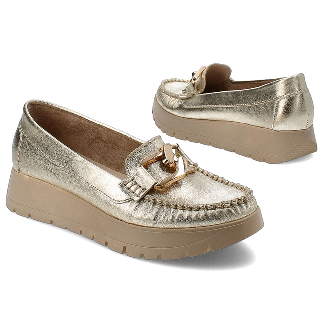 Mókazíny Armodo - 10141 Kryształ Złoto+Zł.