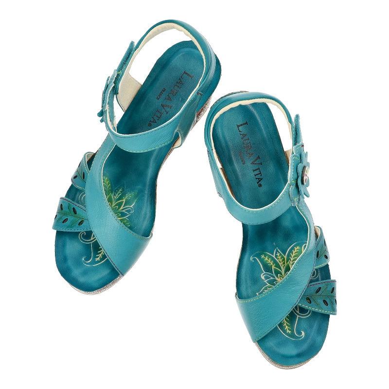 Sandále Laura Vita - Hacdeo 22  SL14598-22 Turquoise