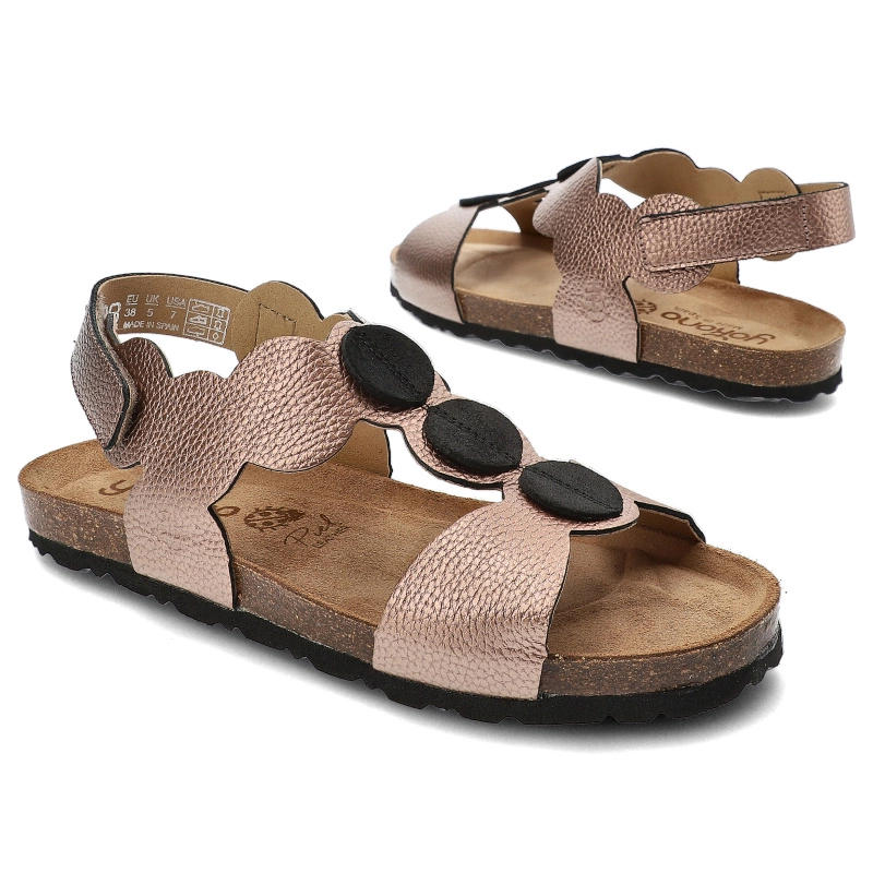 Sandále Yokono - Villa-088 Per Rose/Negro