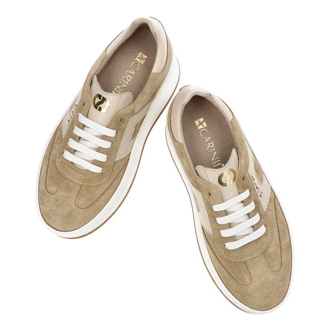 Tenisky Carinii - B9992_-O17-T58-000-G73 Beż