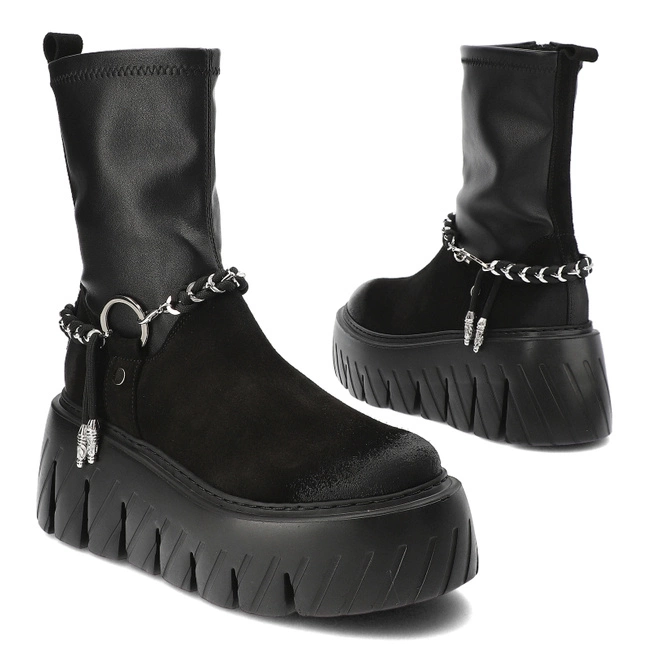 Členkové Topánky Chebello - 4570_-034-376-MIC-S354 Czarny