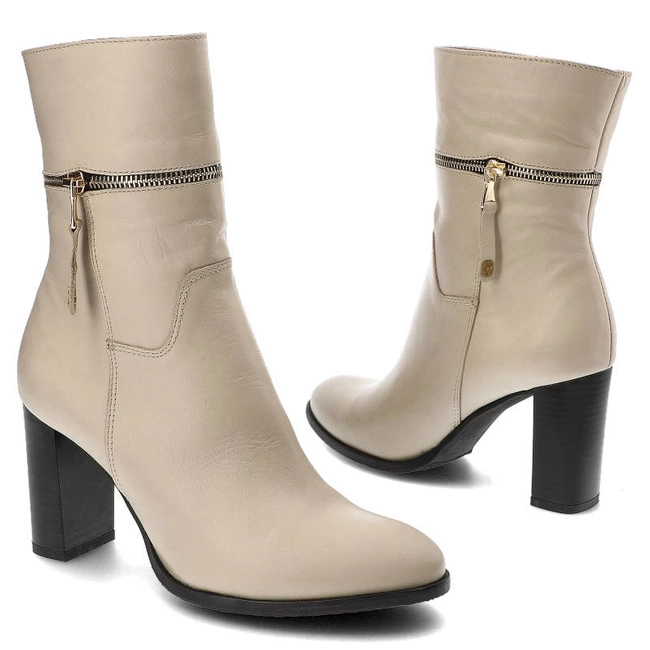 Členkové Topánky Simen - 6218A Beżowy