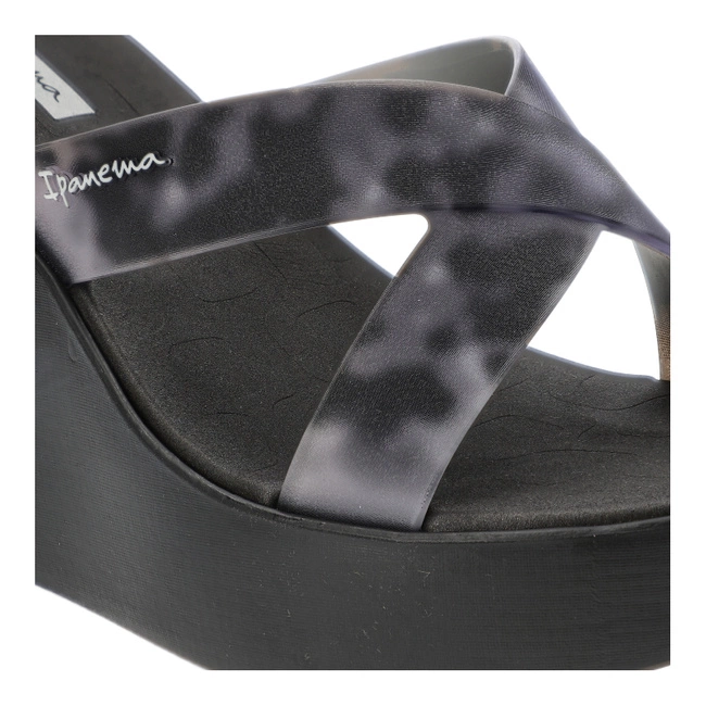 Šľapky Ipanema - 83520 High Fashion Slide Fem AQ406 Black/Grey