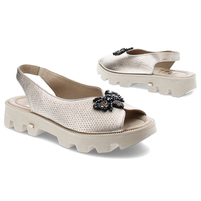 Sandále Karino - 4951/074-P Złoty/Lico