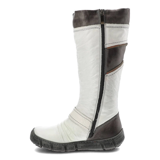 Čižmy Carinii - A9954_187-157-000-160 Biały/Babilonia