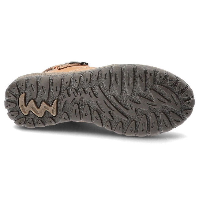 Šnúrovacie Členkové Topánky Armodo - 641 Brąz Nubuk K2BN-B98