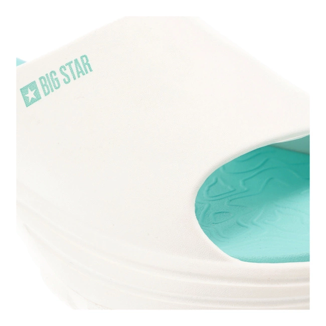 Šľapky BIG STAR - RR274A586 Biały/Turkus