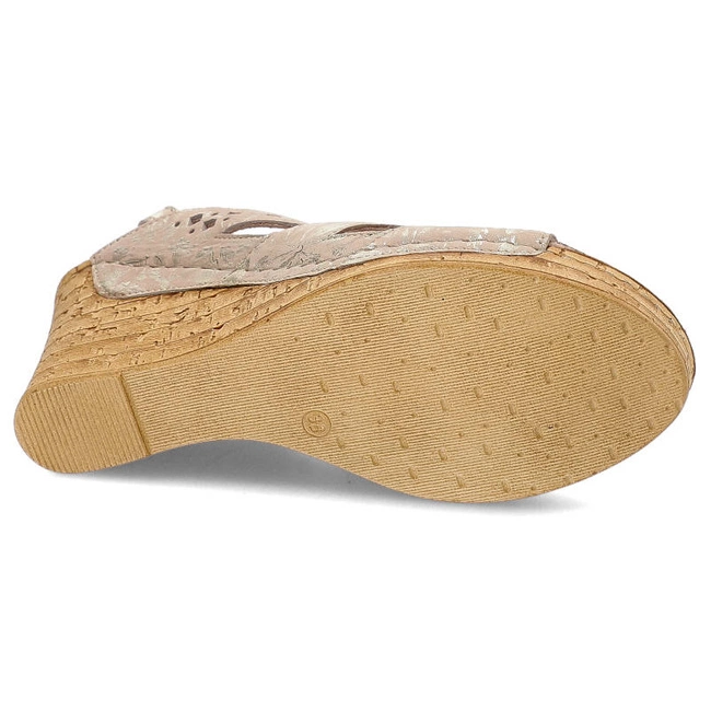 Sandále Pollonus - 5-1398-004 Pigi Złote Kwiaty