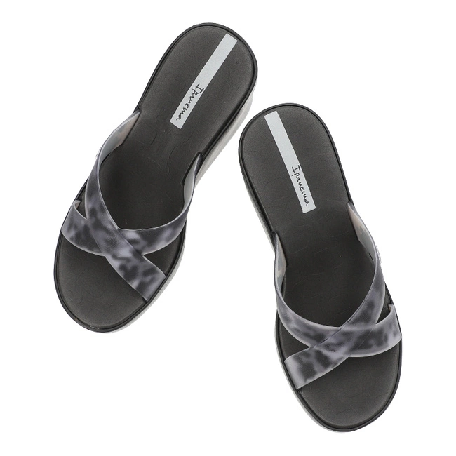 Šľapky Ipanema - 83520 High Fashion Slide Fem AQ406 Black/Grey