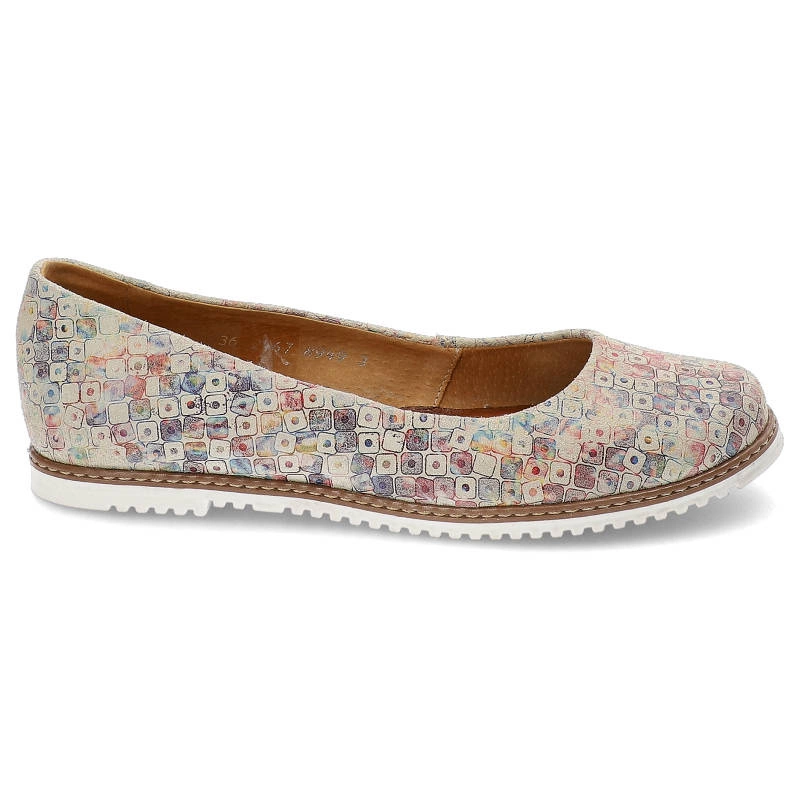 Baleríny Maciejka - 02467-04/00-5 Jasne Kwadraty