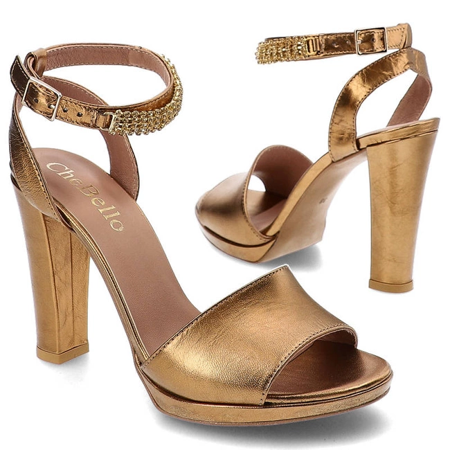 Sandále Chebello - 4104_-454-000-PSK-S21 Złoty