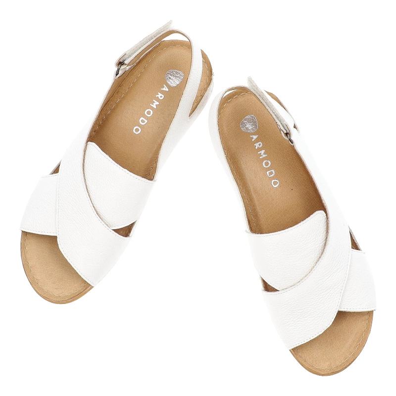 Sandále ARMODO - 5-1628-013 Biały Verona