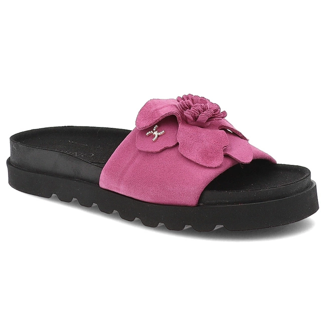 Šľapky KARINO - 5820/152-P Fuksja/Welur