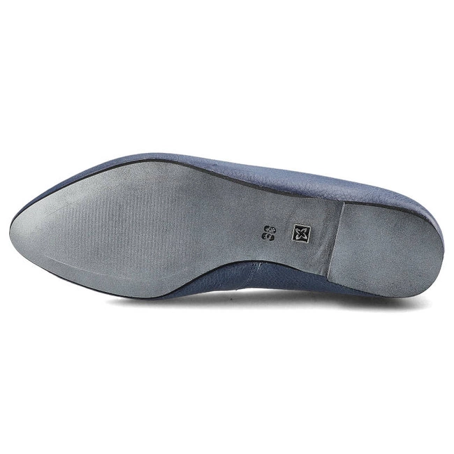 Baleríny Maciejka - 04100-17/00-8 Granat Na Jeans