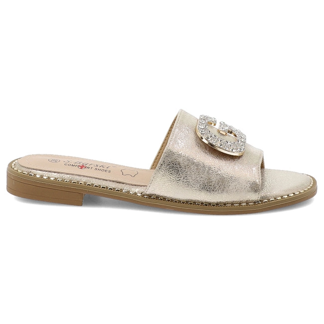 Šľapky S.BARSKI - KV51-088 Lt.Gold
