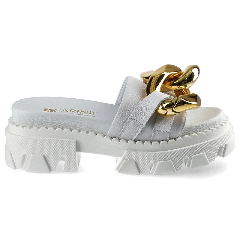 Šľapky Carinii - B7223_-I81-000-000-E49 Biały