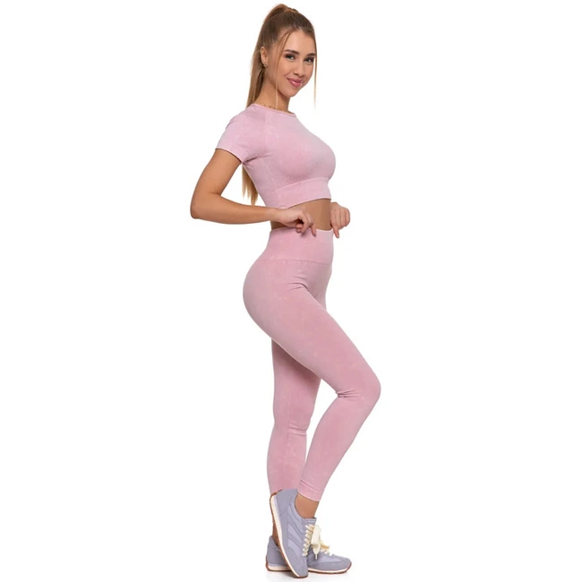 Komplet Top A Legíny MORAJ - Top BD1900-508+Legginsy RDL2200-013 Pink