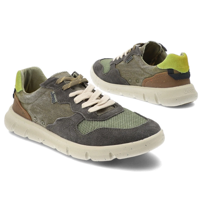 Tenisky JEEP - Tabasco Run JM51004A 020 Military