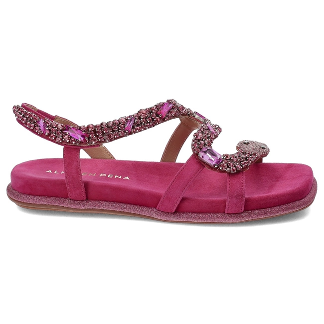 Sandále Alma en Pena - V240840 Suede Fuxia