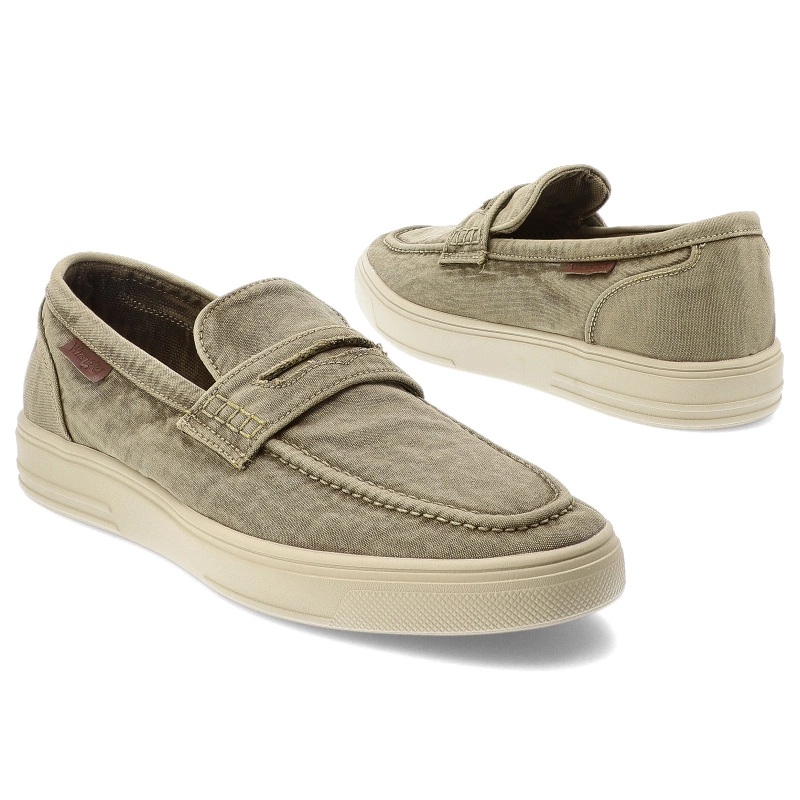 Mókazíny WRANGLER - Zeb Loafer C Men Low 20251034.38F Warm Sand