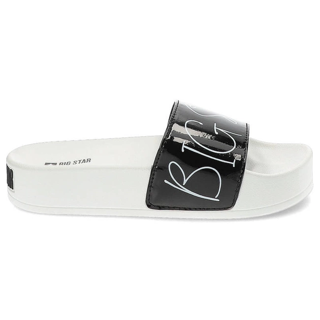 Šľapky Big Star - JJ274A276 Biały/Czarny