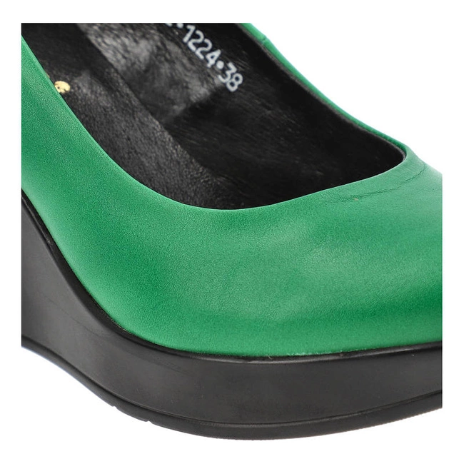 Lodičky Karino - 1224/026-P Zielony/Lico