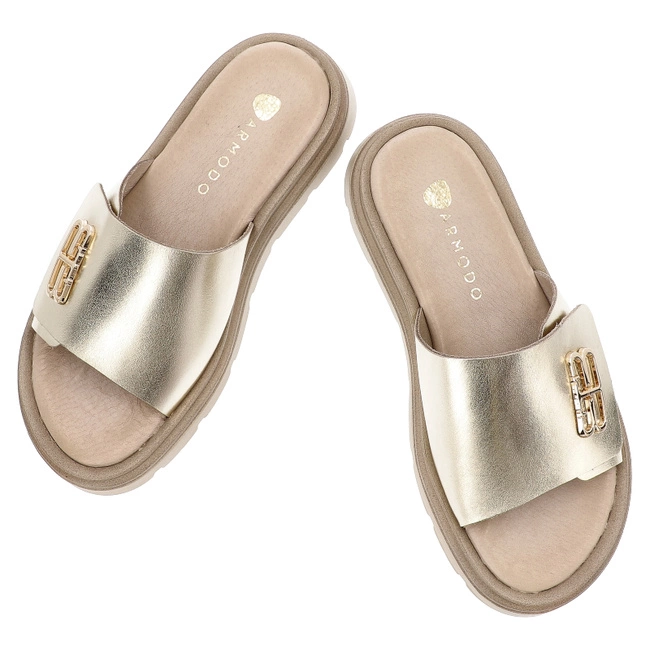 Šľapky ARMODO - 40442 Bf.Złoto+Zł.