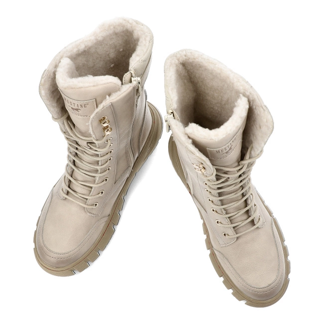 Členkové Topánky Mustang - 1499-605-243 Ivory