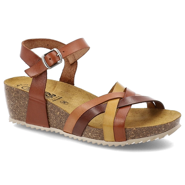 Sandále HEE - 25001 Vaquetilla Cu/Pa/N/Al