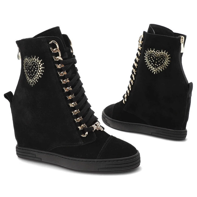 Tenisky Damiss - DS-706 Czarny Welur