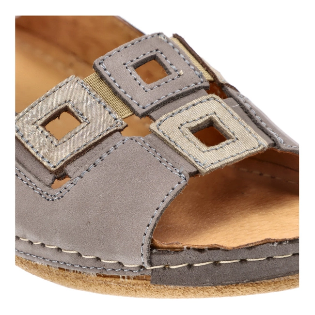 Sandále Pollonus - 5-1162-030 Jasny Szary+Samuel Grid