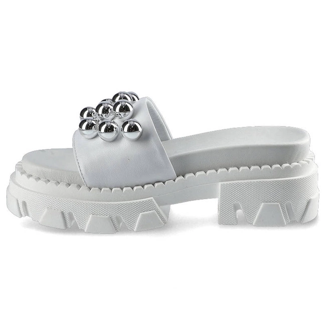 Šľapky Carinii - B7227_-L46-000-000-E49 Biały