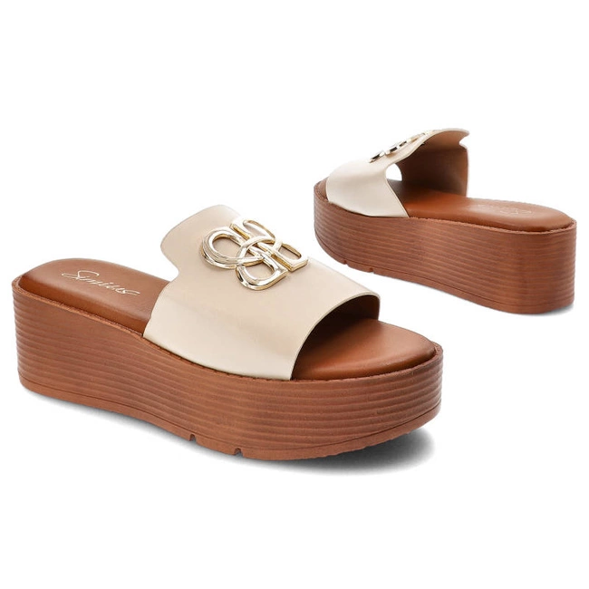 Šľapky Simius - GG-595 Beige