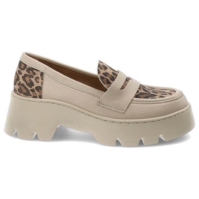 Poltopánky ARMODO - 20191 V. Taupe + Lampart Beż